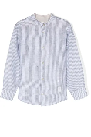 ELEVENTY Striped linen shirt