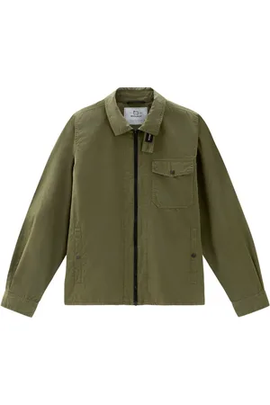 Woolrich Gabardine-weave shirt jacket