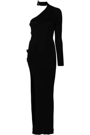 GIUSEPPE DI MORABITO Cut-out ribbed-knit maxi dress