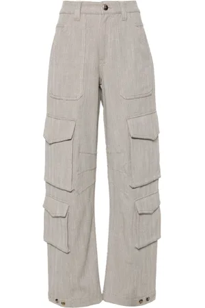 Golden Goose Herringbone cotton cargo pants