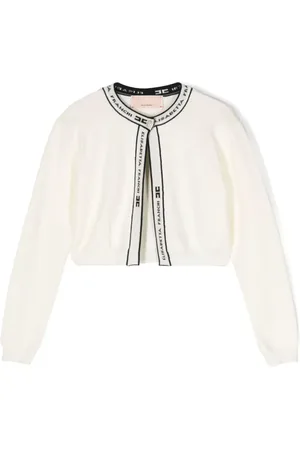 Elisabetta Franchi La Mia Bambina corded-lace blouse - White