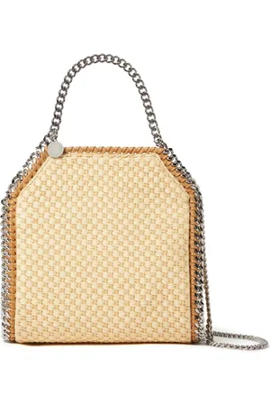 Stella McCartney Mini Falabella raffia tote bag
