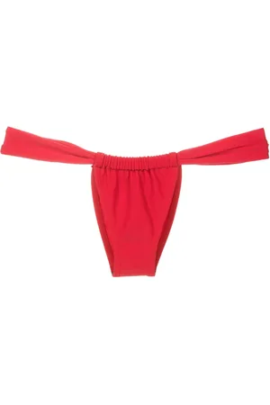 AMIR SLAMA Gathered low-rise bikini bottoms
