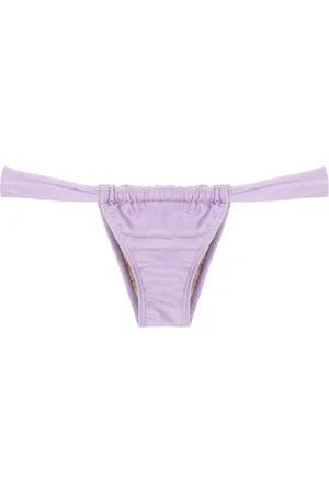 AMIR SLAMA Gathered low-waisted bikini bottoms