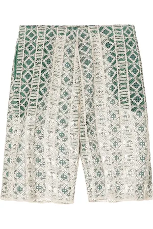 AMIR SLAMA Embroidered shorts