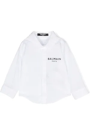 Balmain Monogram-jacquard cotton shirt