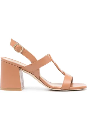 Stuart Weitzman Ibiza 75mm leather sandals