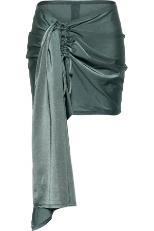 pushBUTTON Sash-embellished mini skirt