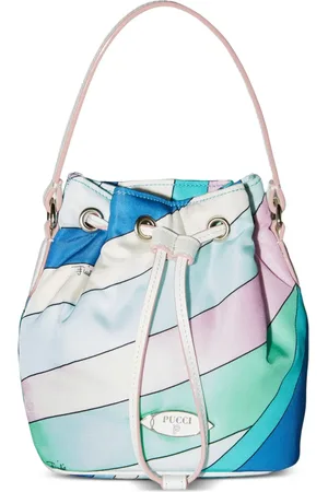 Puccini Yummy striped bucket bag