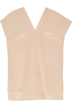 Aspesi V-neck crepe silk blouse