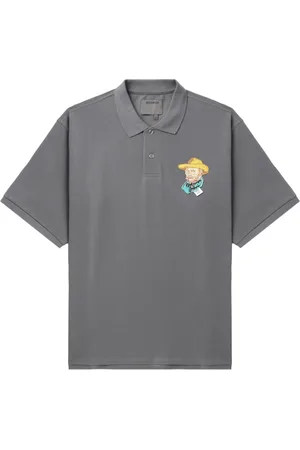 Musium Div. Appliquéd cotton polo shirt