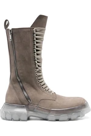 Rick Owens Lace-up nubuck boots