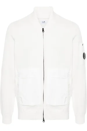 C.P. Company Lens-detail fine-knit cardigan
