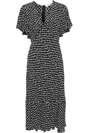Diane von Furstenberg Abstract-pattern twill dress