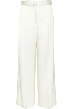 Jil Sander High-rise twill palazzo trousers