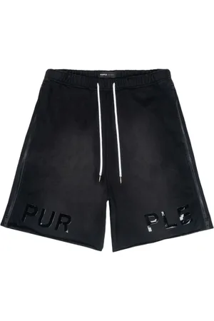 Purple Brand Logo-appliqu?? side-zip shorts