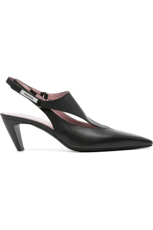 Premiata 70mm T-bar detail leather pumps
