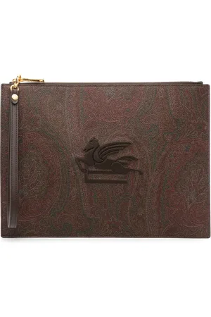 Etro Paisley-jacquard clutch bag