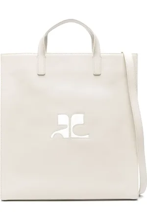Courrèges Heritage leather tote bag