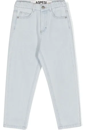 Aspesi Elasticated-waist tapered jeans