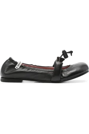 Premiata Elasticated leather ballerina shoes