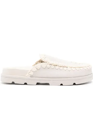 Mou Almond suede slippers