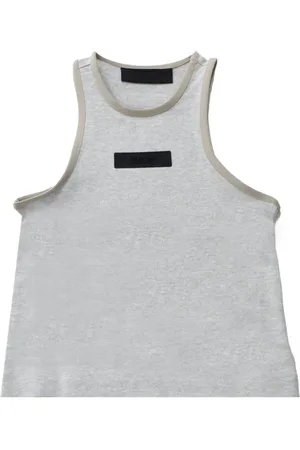 FEAR OF GOD Logo-patch cotton tank top