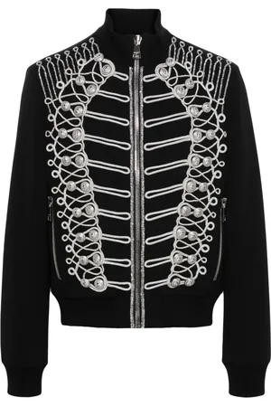 Balmain Rope-detail bomber jacket