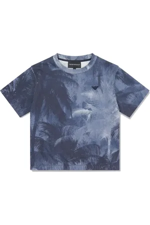 Emporio Armani Graphic-print cotton T-shirt
