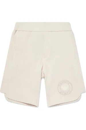 Emporio Armani Logo-embroidered ribbed shorts