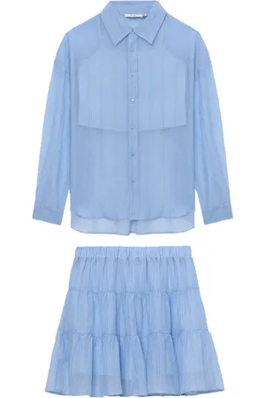 B+AB Long-sleeve shirt skirt set