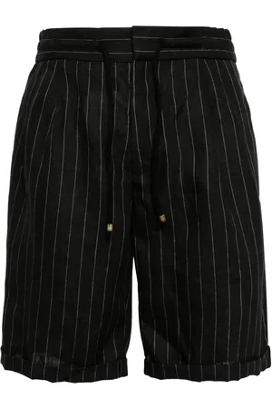 Brunello Cucinelli Pinstripe linen shorts