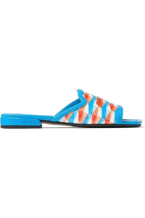 Jimmy Choo Nako diamond-print slides