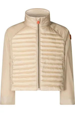 save the duck Logo-appliqué quilted jacket