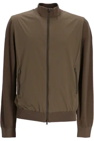 HERNO Knitted-panel cardigan