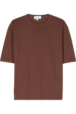 LARDINI Striped knitted T-shirt