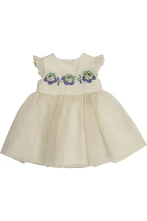 Etro Floral embroidery organza dress