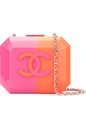 CHANEL Structured logo crossbody bag