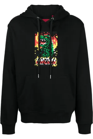 MOSTLY HEARD RARELY SEEN The Monster Attacks graphic-print cotton hoodie