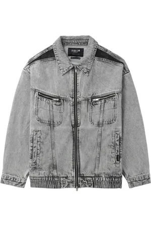 FIVE CM Zip-up denim jacket