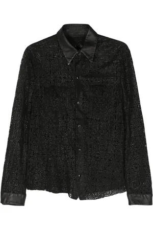SALVATORE SANTORO Perforated leather shirt