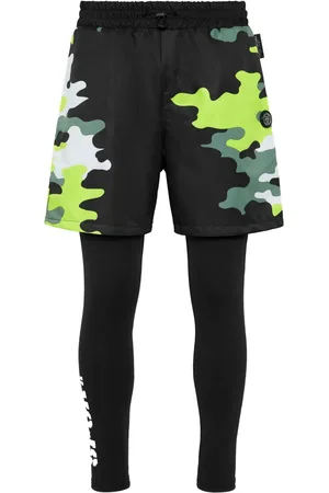 Philipp Plein Camouflage running trousers