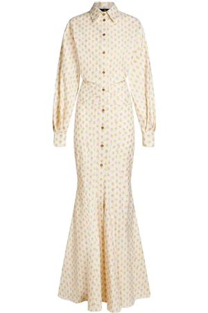Etro Patterned-jacquard mermaid gown