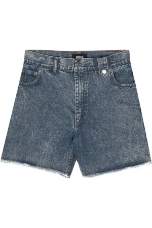 EgonLab Acid-wash denim shorts
