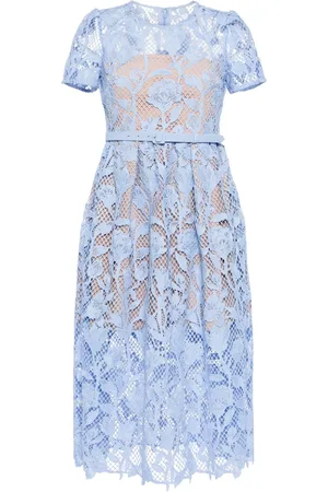 Self-Portrait Lily floral-lace midi dress