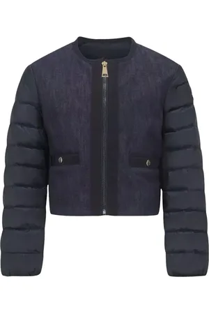 Moncler Denim-panel quilted jacket