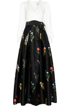 Sachin & Babi Zoe colour-block gown