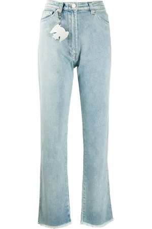 Natasha Zinko Frayed flared jeans