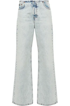 haikure Korea frayed straight-leg jeans