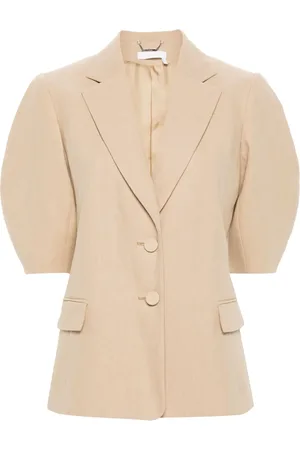 Chloé Balloon-sleeve linen jacket